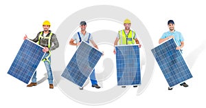 solar panel workers