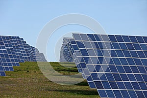 Solar panels alternative energy power station