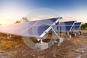 Solar panels. Alternative energy source. photovoltaic.