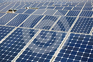 Solar panels background closeup