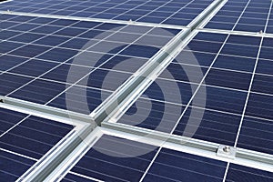 Solar Panels Background Closeup