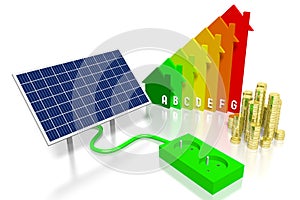 Solar panels concept photo