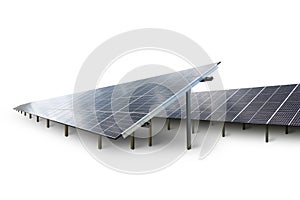 Solar panels in diminishing perspective