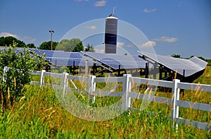 Solar Panels Energy Farm