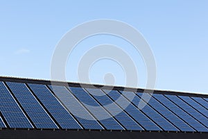 Solar panels on family houses