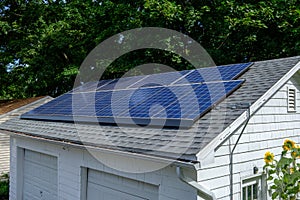 Solar Panels on a garage