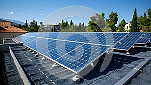 Solar Panels: Harnessing the Sun for a Greener Tomorrow. Concept Renewable Energy, Solar Power,