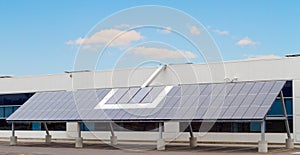 Solar Panels on an industrial building