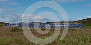 Solar panels, Isle of Muck photo