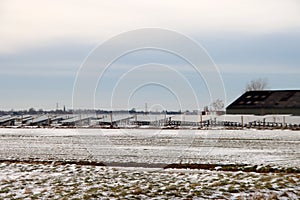 Solar panels in a solar park in the municipality of Zuidplas photo