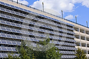 Solar Panels on Parking Garage