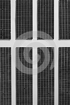 Solar panels pattern texture black and white