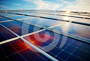 Solar panels, photovoltaic cells for renewable electric production., generative ai