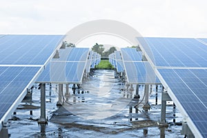 Solar panels, photovoltaics, alternative electricity sources - the concept of sustainable resources