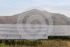 solar panels in power station