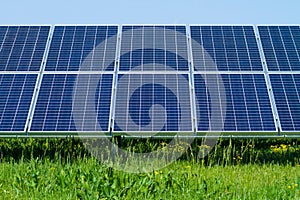 Solar panels produces green