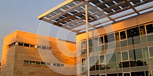 solar panels in public building