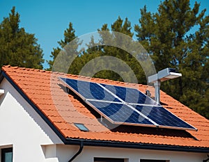 Solar Panels on a Suburban Home