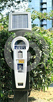 Solar parking meter