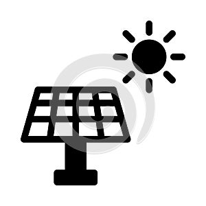 Solar penal vector glyph flat icon photo