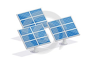 Solar photovoltaic panels cells power station