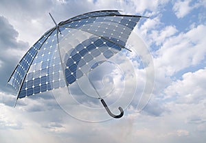 Solar photovoltaic umbrella