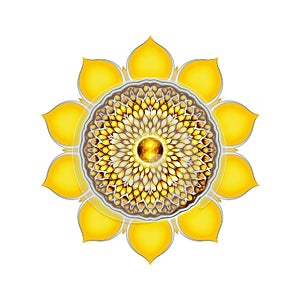 The Solar Plexus Chakra Mandala photo