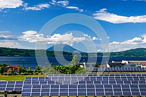 Solar power for cocept of sustainable green energy