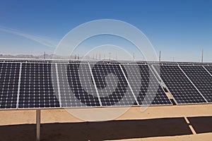 Solar power panel energy farm
