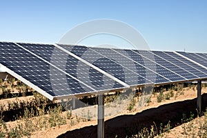 Solar power panel energy farm