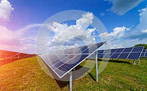 Solar power panel. Green energy. Electricity. Power energy panels. Solar batteries production.