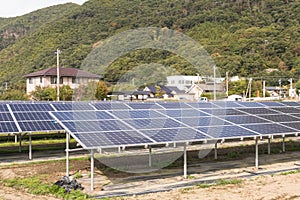 Solar power panels ,Photovoltaic modules for innovation green energy for life