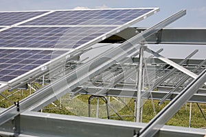 Solar power plant construction