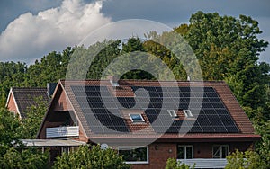 Solar power station eco-friendly to use renewable energy.