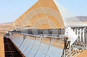 Solar power station near Guadix, Andalusia, Spain photo