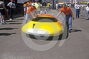 Solar powered car at the Solar and Electric 500, AZ