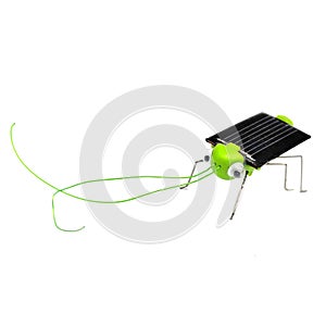 Solar powered grass hopper
