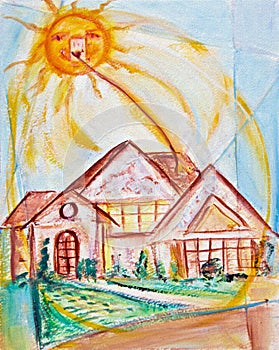 Solar powered home photo