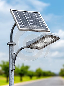 Solar Powered LED Street Light.