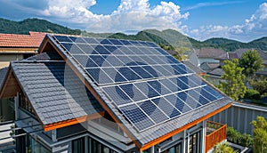 Solar-Powered Living: Green Energy in a Futuristic Setting., generative ai