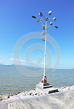 Solar powered searchlight