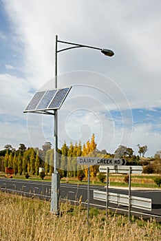 A Solar-Powered Street Light photo