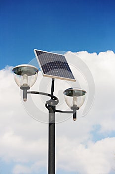 Solar powered street lights