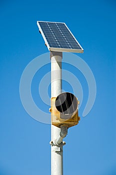Solar powered streetlight photo