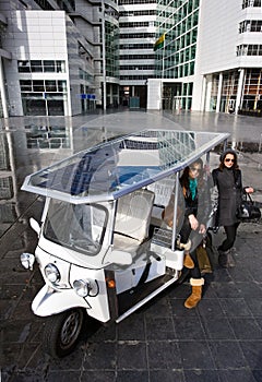 Solar powered tuc tuc