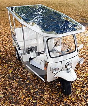 Solar powered tuc tuc