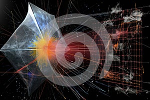 solar sail propulsion diagram on whiteboard