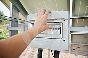 Solar station protection settings.