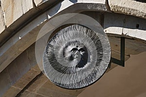 Solar sundial in Bergamo alta