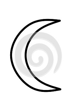 The solar symbol of the Moon white backdrop photo
